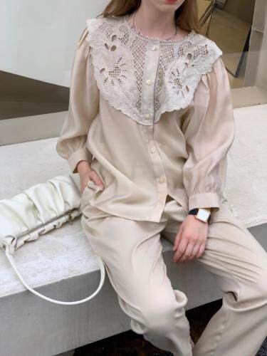 现货早秋新款花边衬衣，其它，捌样