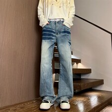 XZ616春季重磅美式猫须复古水洗渐变休闲牛仔长裤K26019特P40，男装休闲裤，星座512A（原616）