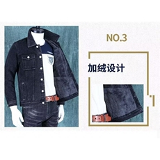 1506-1/JY80251/P54高端牛仔外套男宽松上衣黑色冬季休闲中年夹克，男装工装外套，星座1506-1