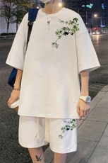 套装！华夫格套装短袖T恤短裤男TZ215-特P38，男装T恤，电商B367