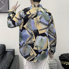 长袖衬衫男港风日系衬衫C9629P27，男装衬衫，星座1116-2