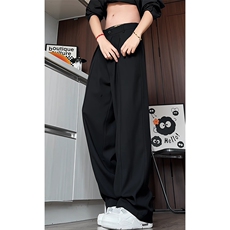 K2609/P45新款现货垂感西裤男大码宽松潮直筒裤休闲裤长裤子，男装西裤，电商A141