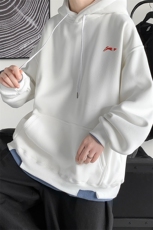 假两件连帽卫衣秋季新款韩版潮ins百搭上衣A422-1-WY9004-P65控78，男装卫衣，电商A422-1
