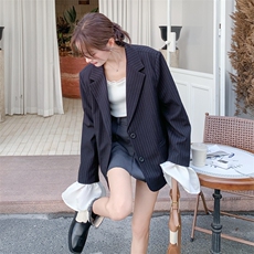 【有货】S03P165K228竖条西装两色入，女装西装，2D113