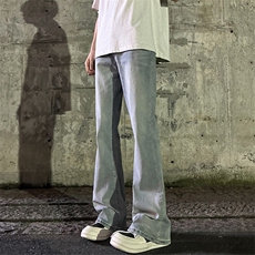 2026春季新款外景大码美式微喇牛仔裤M-5XGK24097-特P35，男装牛仔裤，电商A022