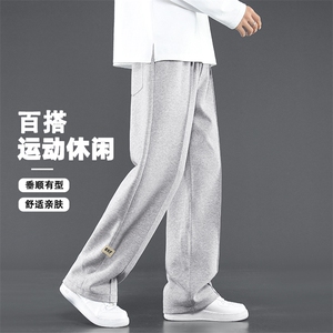 垂顺柔软长裤百搭舒适休闲裤简约小标质感亲柔卫裤 WK71-1 特批28图片