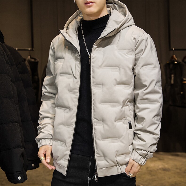 现货 外贸侧飞图立领光板团体服班服宽松韩版情侣学生外套羽绒服图片
