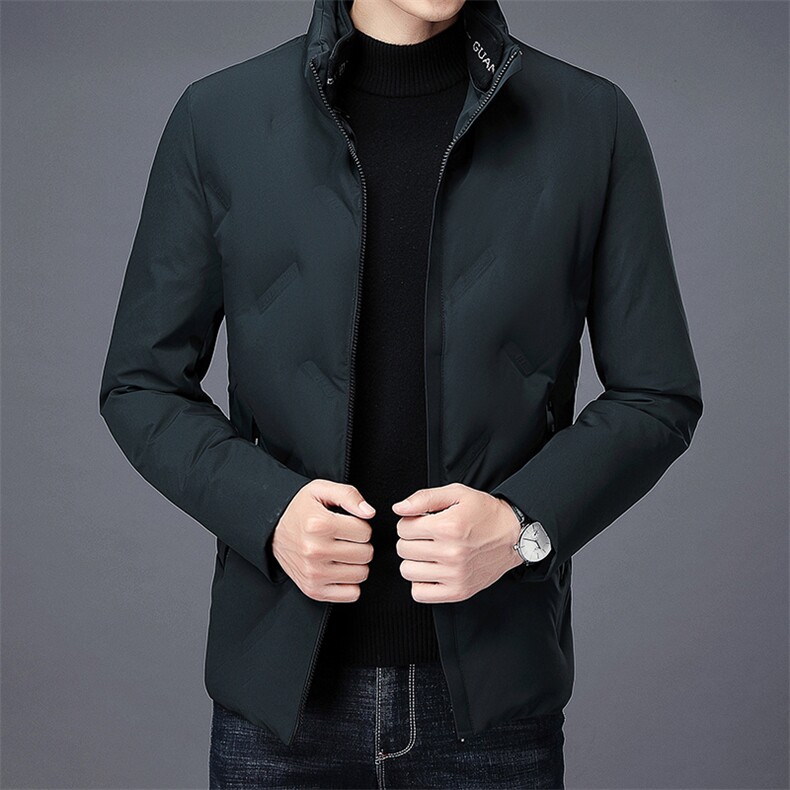 2023新款冬装羽绒服中青年男士加厚保暖防寒立领外套AJY2081-P190,男装羽绒服,电商B212（原钱塘6029）