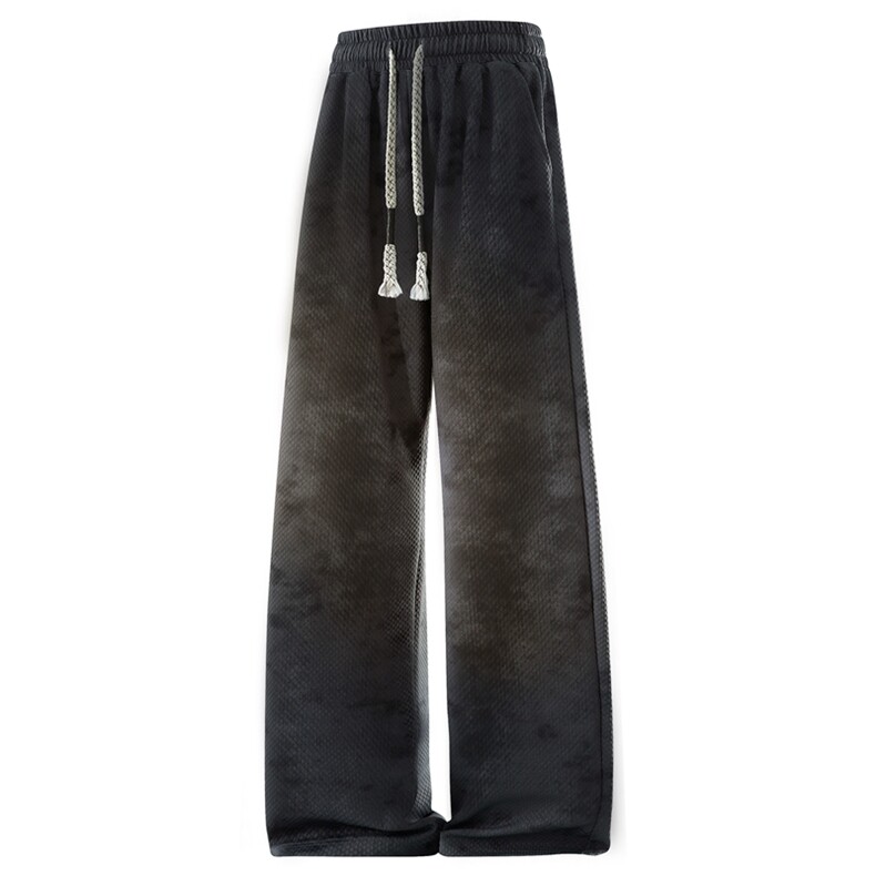 春季宽松百搭运动长裤情侣格子直筒裤潮A440-1-8533-特P32，女装休闲裤，电商A440-1