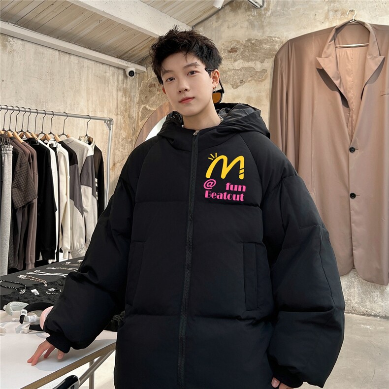 棉袄厚外套港风日系棉衣纯色棉服大码面包服1016-1M07P90K118,男装棉衣,星座1016-1（原电商B408-1）