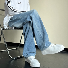 早秋新款牛仔裤水洗宽松休闲长裤子212-2-K003-特P45，男装牛仔裤，星座808A-1