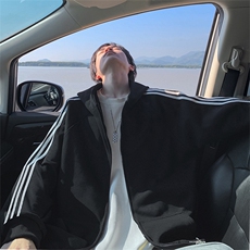 抖音得物重磅全棉二开支持退换360克三条杠连帽卫衣开衫外套CM30，女装短外套，电商A486