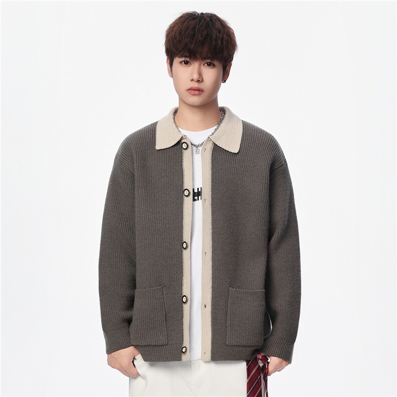 【新品】2025秋冬男士时尚休闲百搭针织连帽毛衣潮流-M175-P68,男装针织衫/毛衣,星座1105-1