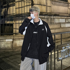 春秋痞帅外套男ins高街潮牌韩版潮流宽松夹克JK0623-P63，男装夹克，星座308B-2