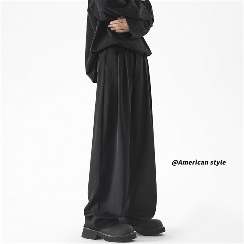 男休闲西裤男裤子宽松大码潮男垂感直筒裤K8554-P40【特价】，男装西裤，电商A007