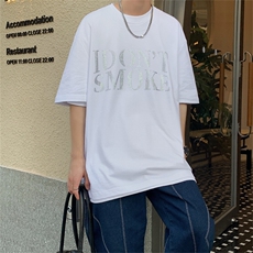 T恤潮流圆领男港风印花2026夏季新款短袖时尚B299-X5211-P35-控49，男装T恤，电商A061-1