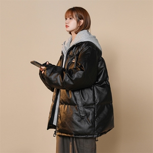 冬季假两件皮棉衣男加厚冬季棉袄潮流新款棉服男A266-P02-P100图片