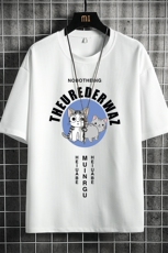 HT73160-P22华夫格t恤男短袖男大码五分袖网格，男装T恤，电商A040A