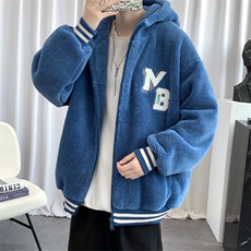 冬装青少年加绒加厚棉衣保暖纯色羊羔绒外套男士917-P110控价158，男装棉衣，电商A441-1