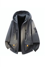 现货春季新款潮牌连帽休闲工装多口袋外套A436-D209夹克-P65，男装夹克，电商A436