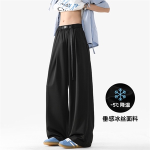 2026夏季新款冰丝凉感垂感腰带休闲裤男K5724B-特P30建议零售价78图片
