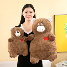 海毅毛绒 翻转爱心熊