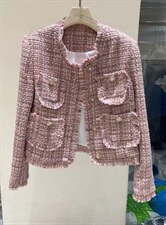 粉色小香风外套，其它，TANG.+