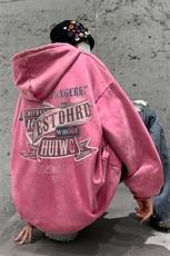 男装做旧加厚连帽卫衣23秋冬季机车印花男生外套XZ514-2-6676-P78，男装工装外套，星座514-2(原B239)