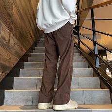 日系长裤时尚新款文艺流行夏季微弹休闲裤男潮流，男装休闲裤，星座716-4