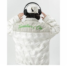 2023高级感拼接复古小香风设计感小众黑色棉服J855P105，男装棉衣，星座1116-2