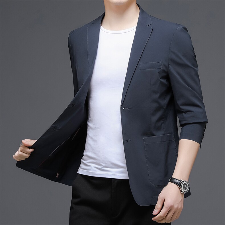 秋季新款西装男西服简约外套西服商务休闲小西装单西,男装西服,电商B360