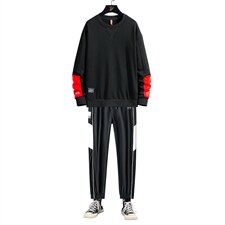 秋季新款潮牌ins时尚搭配青少年男士休闲卫衣套装SW208+K0099-P50，男装套装，电商A128