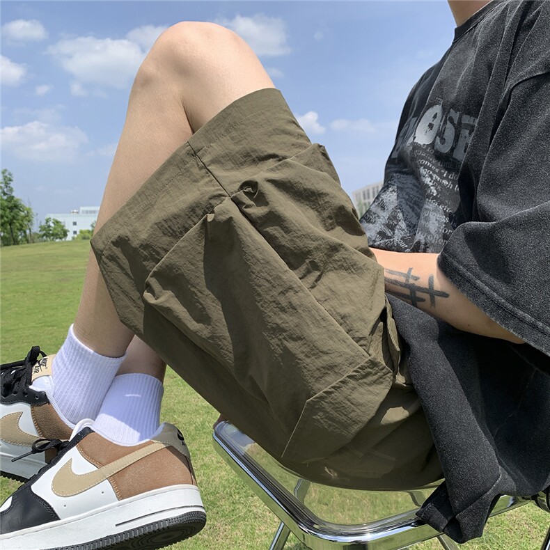 【三防】皱感工装多口袋织带速干运动休闲短五分裤XK008-P50控68,男装牛仔裤,星座216(原A116)