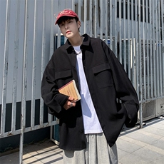 格子衬衫外套男秋季薄款青少年长袖衬衣男士上衣春秋W13/P35，男装衬衫，星座506