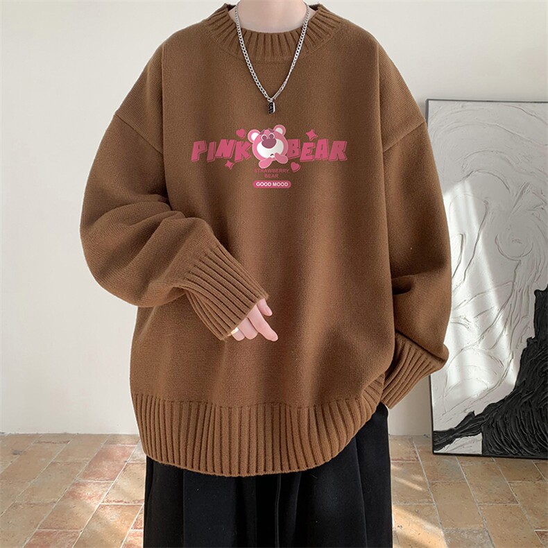 半高领毛衣男士大码针织衫男毛线衣男M18329-P45加绒款-P65,男装针织衫/毛衣,电商A040