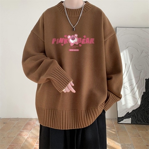 半高领毛衣男士大码针织衫男毛线衣男 M18329-P45 加绒款-P65图片