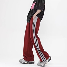 网络图现货！美式hiphop条纹裤子垂坠感宽松阔腿拖地裤RC162-P50，男装休闲裤，星座1005-6