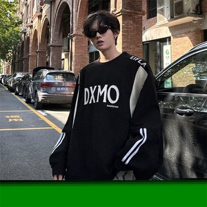 得物潮男华夫格卫衣 宽松休闲套头休闲慵懒感卫衣常规P58 加绒P68图片