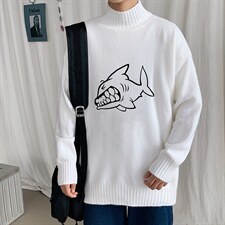 M18041-P45加绒款-P65半高领毛衣男士大码针织衫男毛线衣男,男装针织衫/毛衣,电商A040