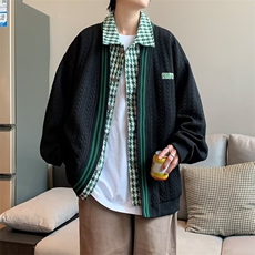 假两件棒球服外套男女2024秋衬衫宽松休闲夹克上衣J20，男装夹克，星座1116A-1（原606A）