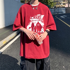 量大优供视频220克美式短袖t恤T2877得物直播有280克品质，男装T恤，电商A486