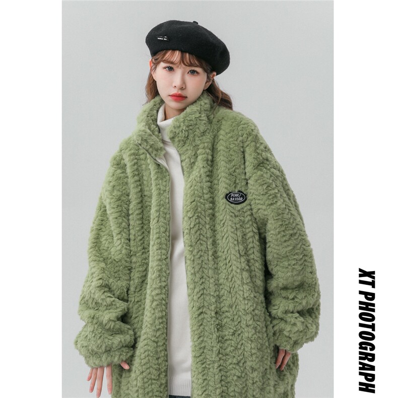 兔毛棉衣外套加厚棉服厚夹克港风日系棉袄1016-1 W65 P145 K188图片