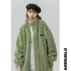 兔毛棉衣外套加厚棉服厚夹克港风日系棉袄1016-1 W65 P145 K188图片