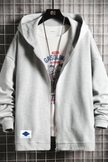 KS21061-P38加绒款-P43连帽开衫卫衣男运动外套大码班服网格，男装卫衣，电商A040A