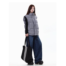 港风冬款男女棉衣无袖马甲立领外套字母刺绣保暖棉袄MJ21P60，男装棉衣，星座1013-1