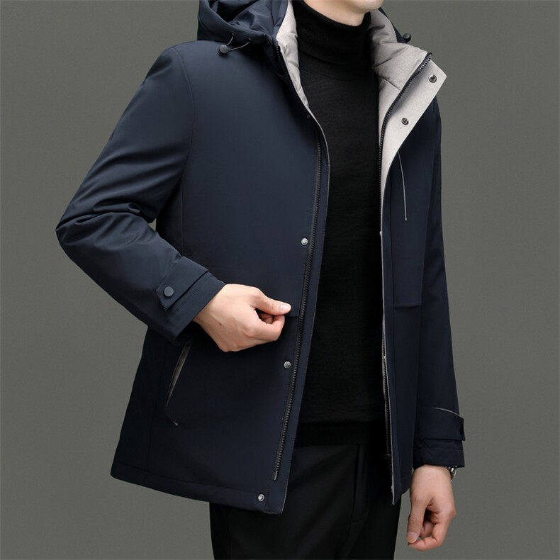 BZC23001钱塘2020-2新款时尚休闲简约冬季厚款中年男士羽绒服P270图片