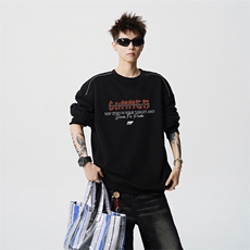 得物供货、重磅420克现货圆领卫衣宽松HD019-1-WY2505LL-P35，男装卫衣，电商019-1