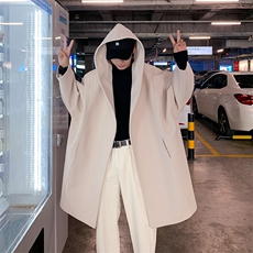 男装连帽毛呢大衣2026春秋季新款呢子长款外套XZ514-2-F122-P125，男装毛呢大衣，星座514-2(原B239)