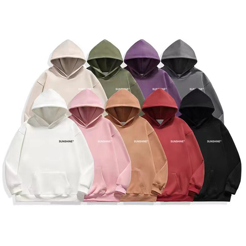 抖音品质重磅400克印花麂皮绒卫衣9色 M-5XL 支持定制图片