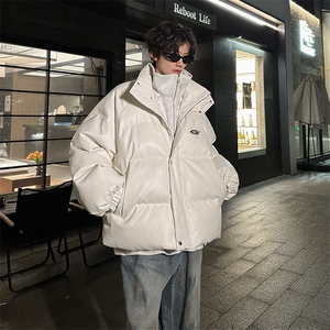 405A  美式高街个性金属设计假两件pu皮棉服   MY24925-P155控188图片